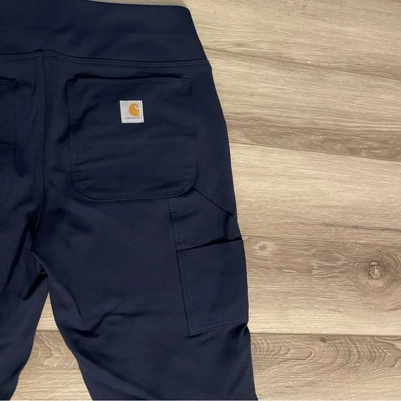 Carhartt Dark Blue Navy Women’s Tall Med (8-10) Fitted Legging Pants - Picture 7 of 8